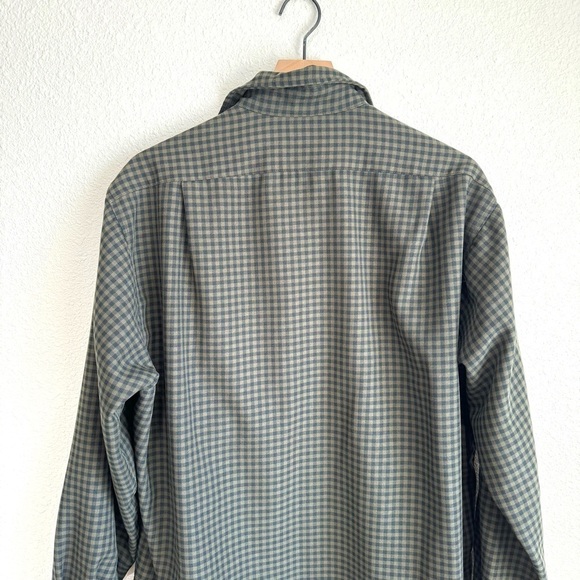 VTG Cabela's Men's XL Button Down Flannel Shirt Plaid Green Shacket Gorpcore - Picture 11 of 13